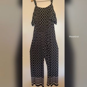 Black and white jumpsuit